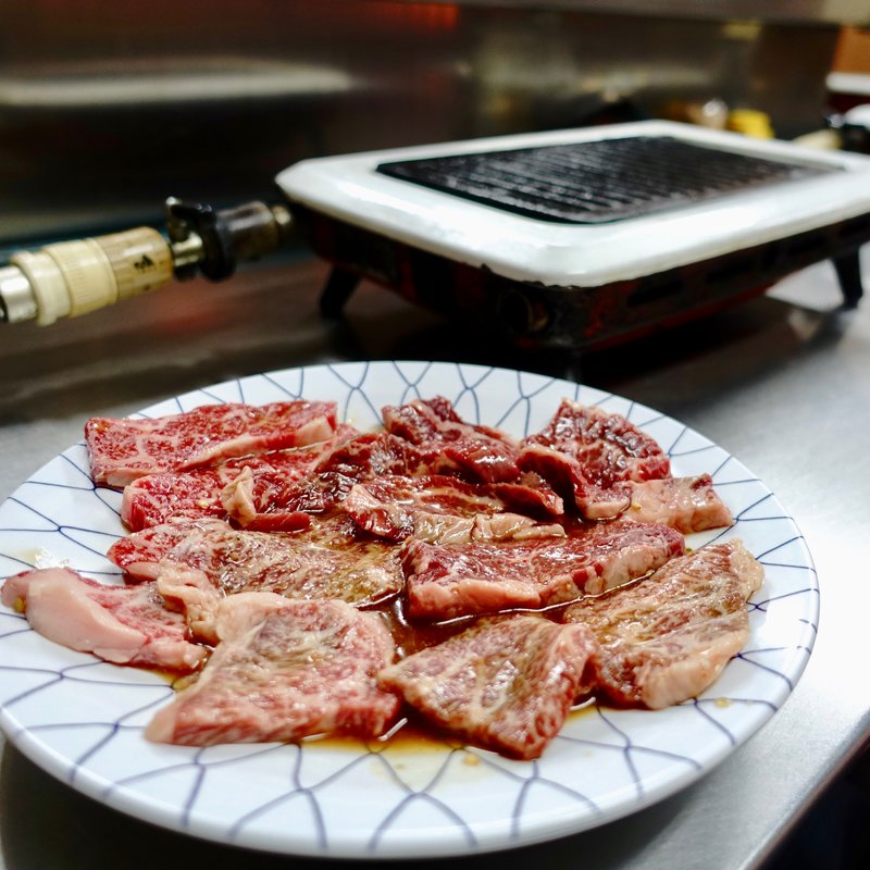 バラ+ハラミ(和牛焼肉 楽洛亭 日本橋店)