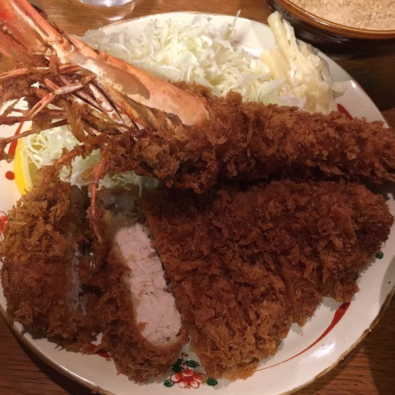 エビ＆とんかつ（ロース180g）(林や)