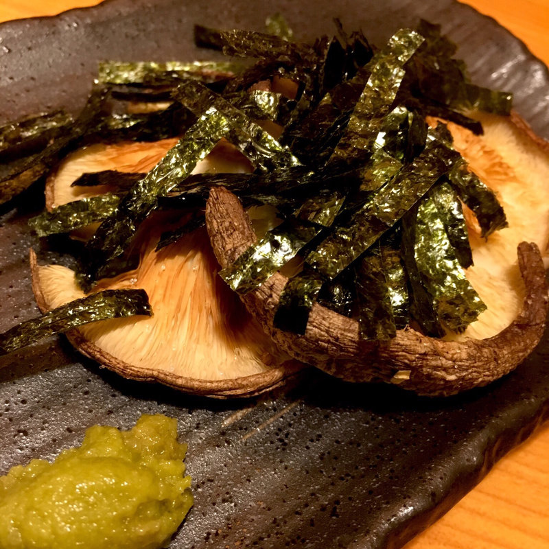 シイタケ塩焼き(あじ)