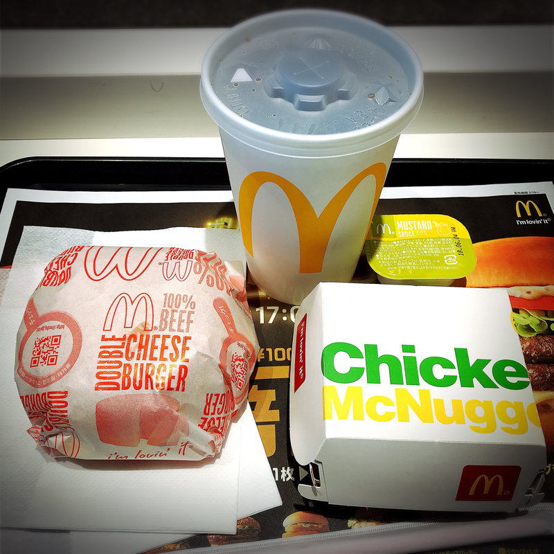 ダブルチーズバーガーセット(マクドナルド 麻布十番店)