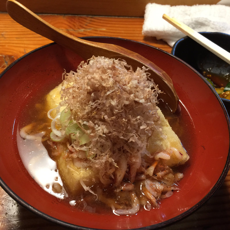 桜海老の揚げ出し豆腐(や台ずし 小手指駅北口町)