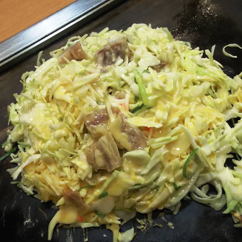 牛すじねぎ月見玉(鶴橋風月 江坂店)