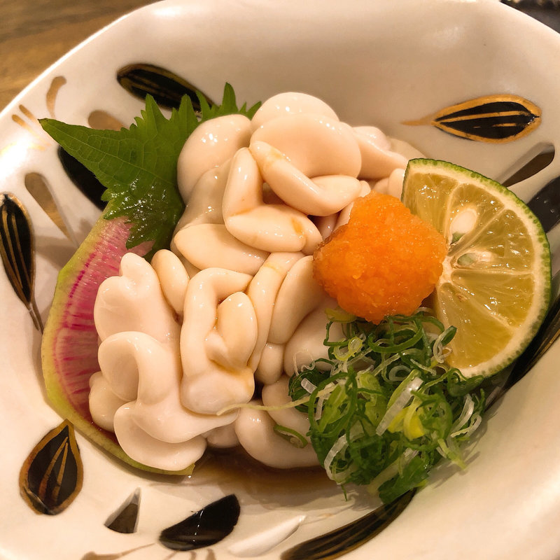 たら白子ポン酢(天ぷら 海馬 （テンプラカイバ）)