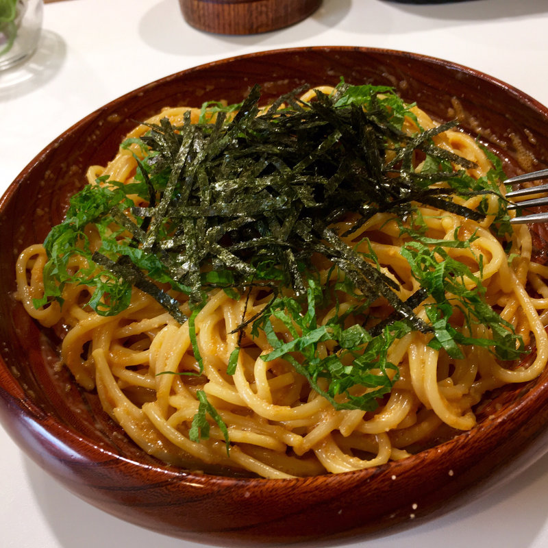 ウニとタラコのパスタ(HIDE)