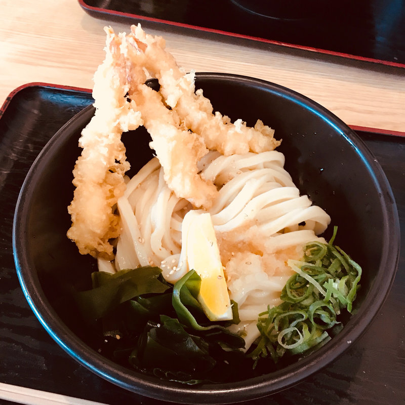 海老天スペシャルぶっかけ(手打ちうどん つづみ)