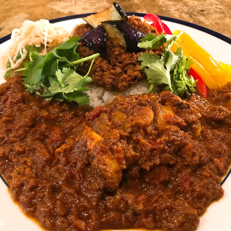 2種あいがけカレー(オイタキカリー)