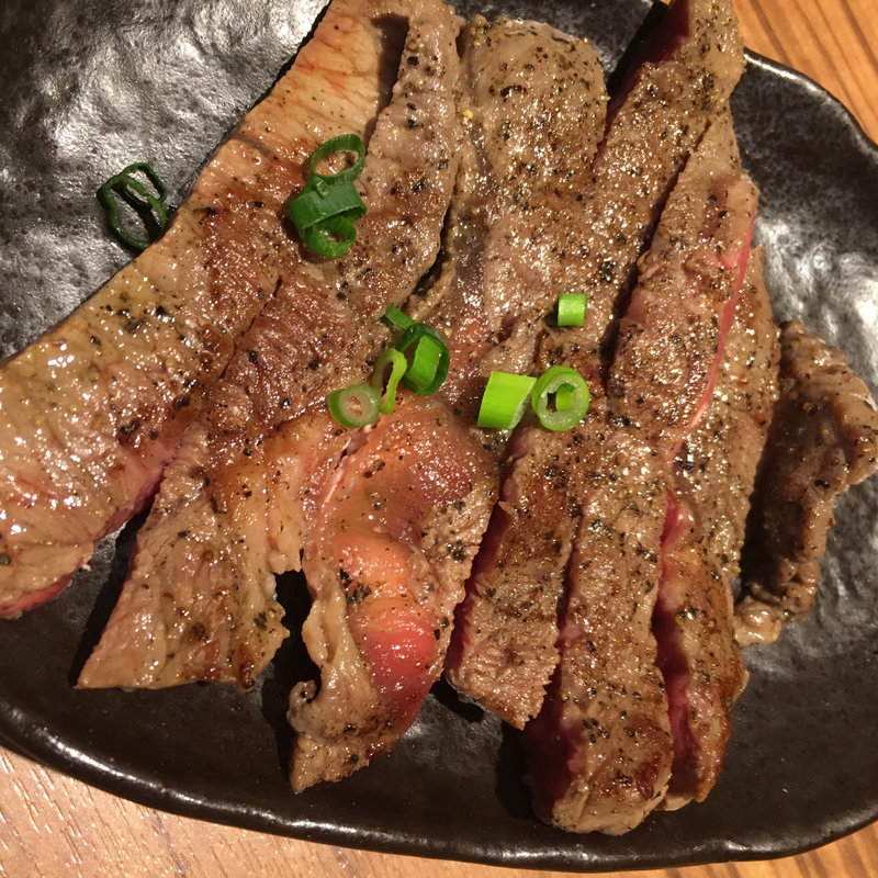 牛ステーキ(ラーメン燈郎)