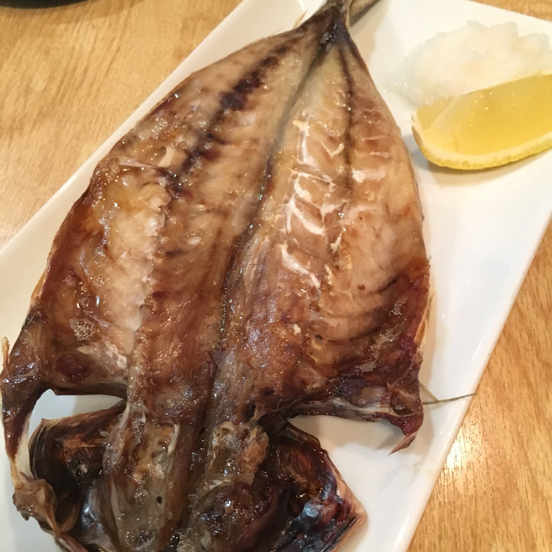 ムロアジの開き(居酒屋 達磨)