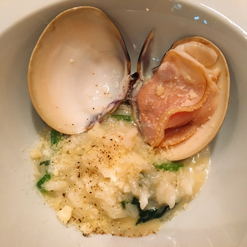 蛤と菜の花のリゾット(ナビリオ)