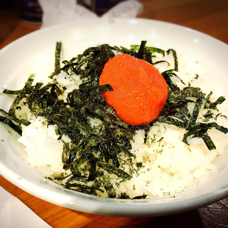 明太子ミニ丼(つけそば・まき野)