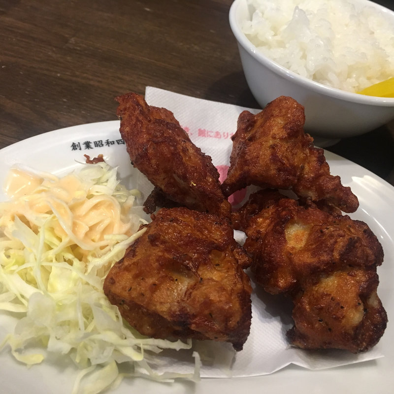 鶏の唐揚げ定食(天下一品 堅田店 )