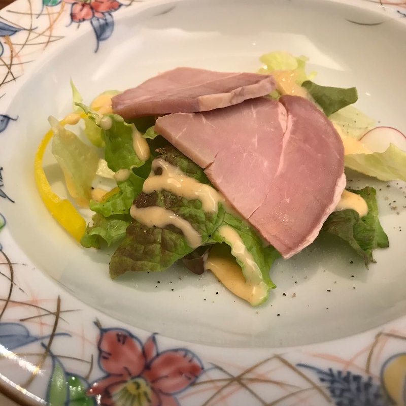 前菜ハムサラダ(ステーキ割烹 四季 （FOUR SEASONS）)