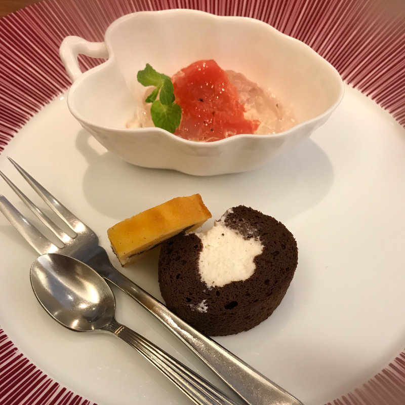 ハンバーグ御膳のデザートプレート(ステーキ割烹 四季 （FOUR SEASONS）)