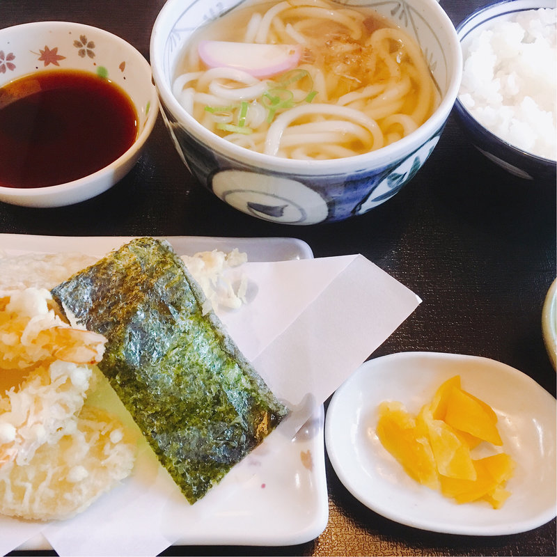 天ぷら定食(亀郷)