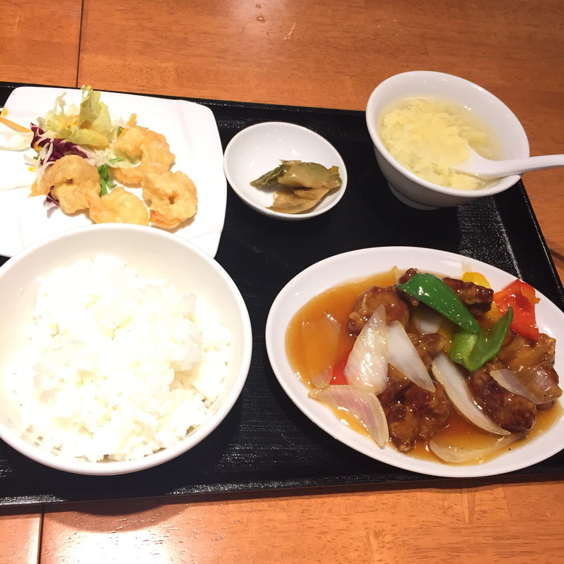 茶美豚の酢豚セット(中国酒家 朝陽閣 天満橋 )