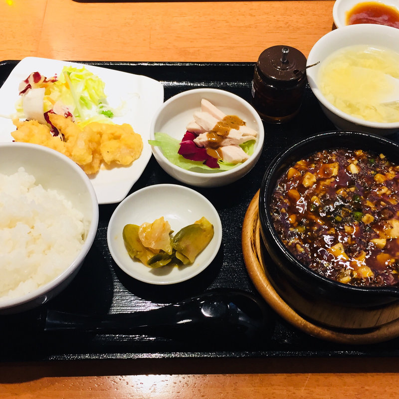 土鍋麻婆豆腐セット(中国酒家 朝陽閣 天満橋 )