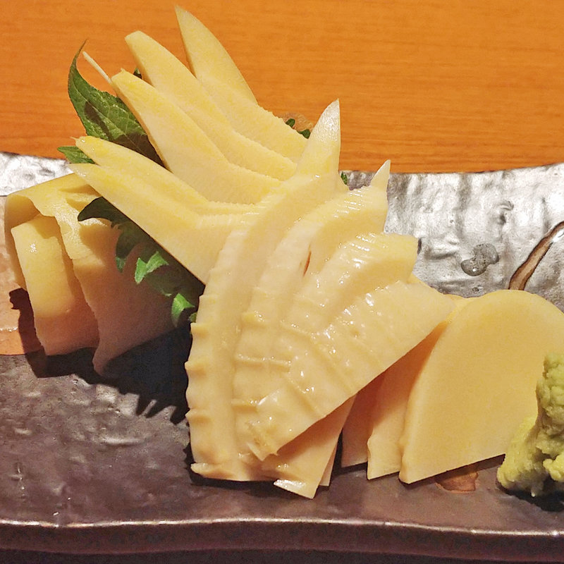 たけのこのお刺身(東京へぎそば匠 六本木店)