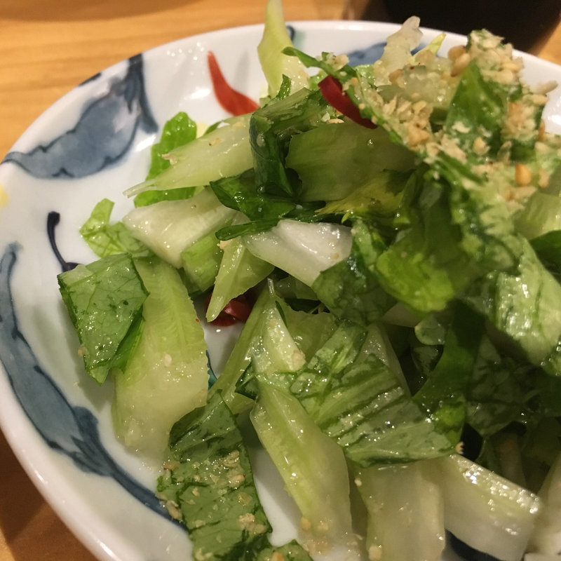 セロリ塩漬け(糧亭 銀座魚勝)