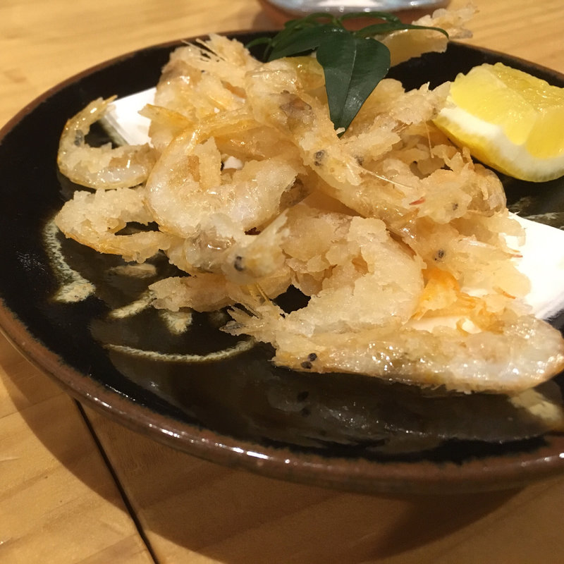 白えびの唐揚げ(糧亭 銀座魚勝)