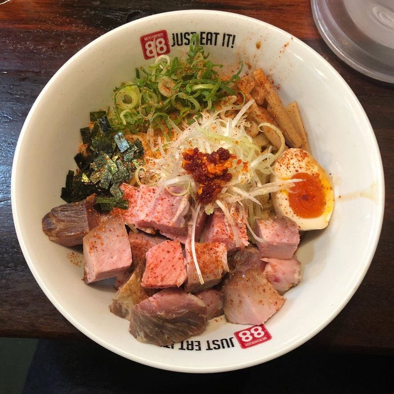 ジャンクそば肉増し(麺食堂88)