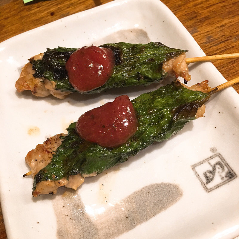 しそ巻き(1本)(やきとり大吉 東馬込店)