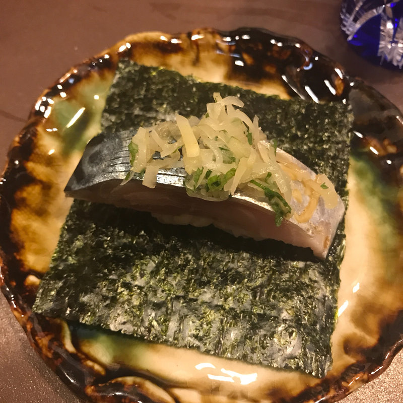 鯖の握り 海苔巻き(おかべ)