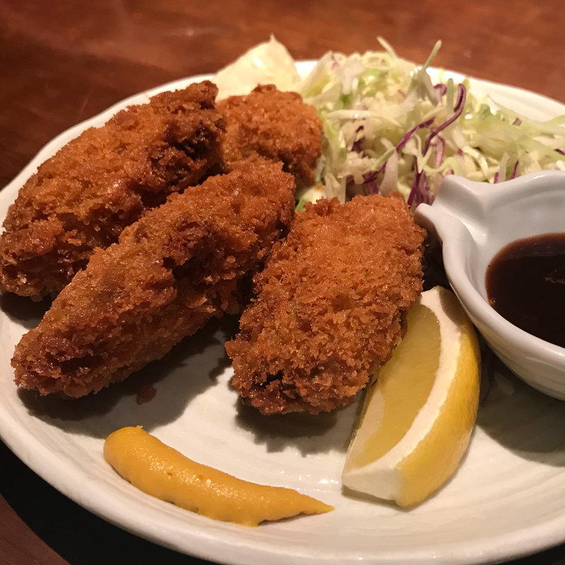 広島産牡蠣のフライ(黒豚しゃぶしゃぶあじと 三軒茶屋店)