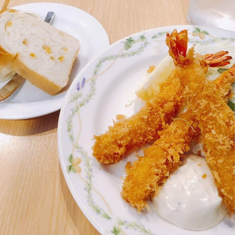 海老フライ タルタルソース添え(レストラン ムーセイオン)