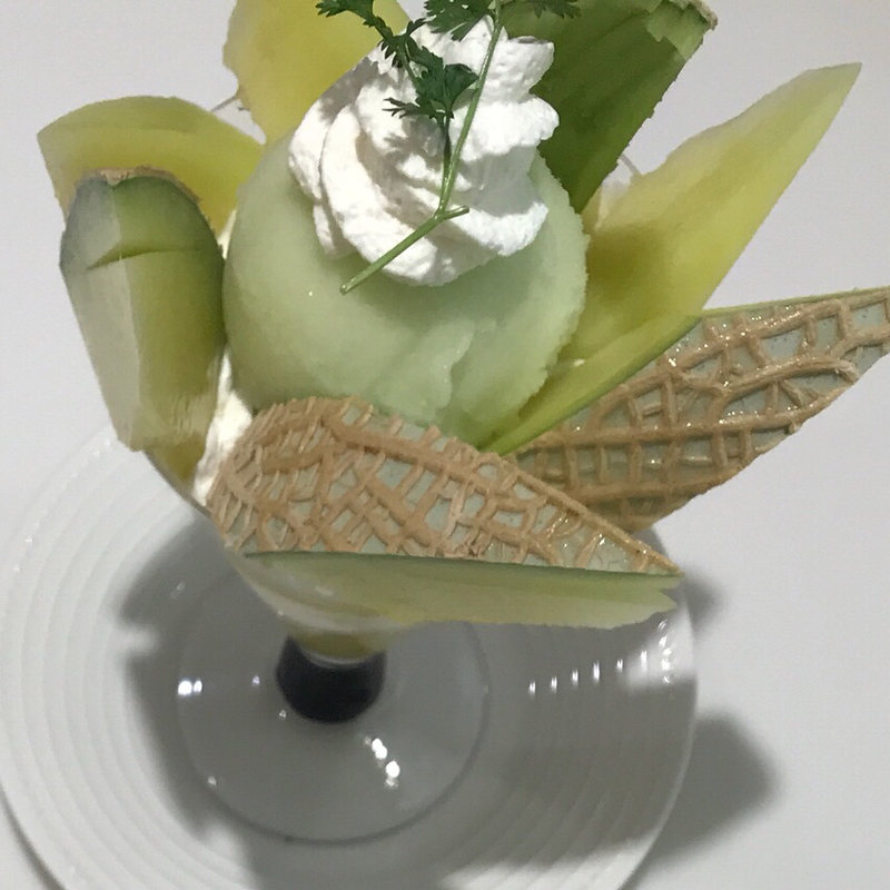 メロンパフェ(タカノフルーツパーラー 池袋東武店)