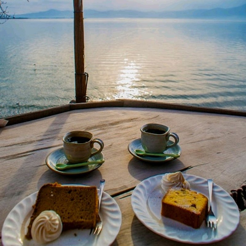 ケーキセット(シャーレ水ヶ浜)