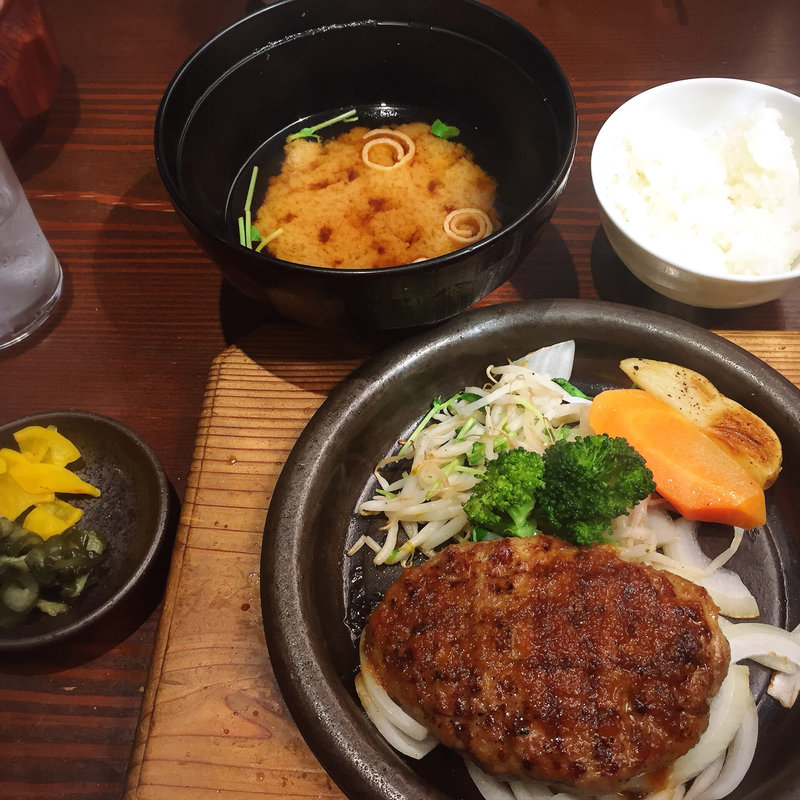 ポン酢おろしハンバーグ定食(ぎんごんちゃん。 岡崎店)