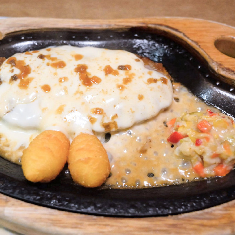 フォンデュ風チーズバーグディッシュ(びっくりドンキー 高松林店 )