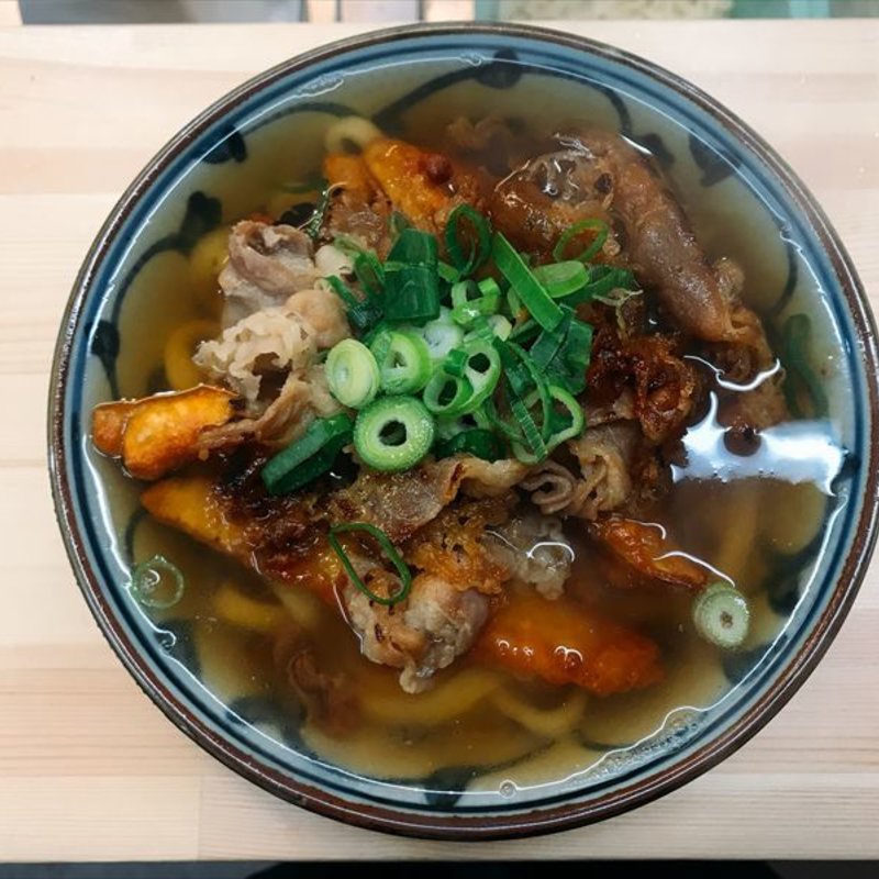 肉ごぼ天うどん(つるまる 北心斎橋店)