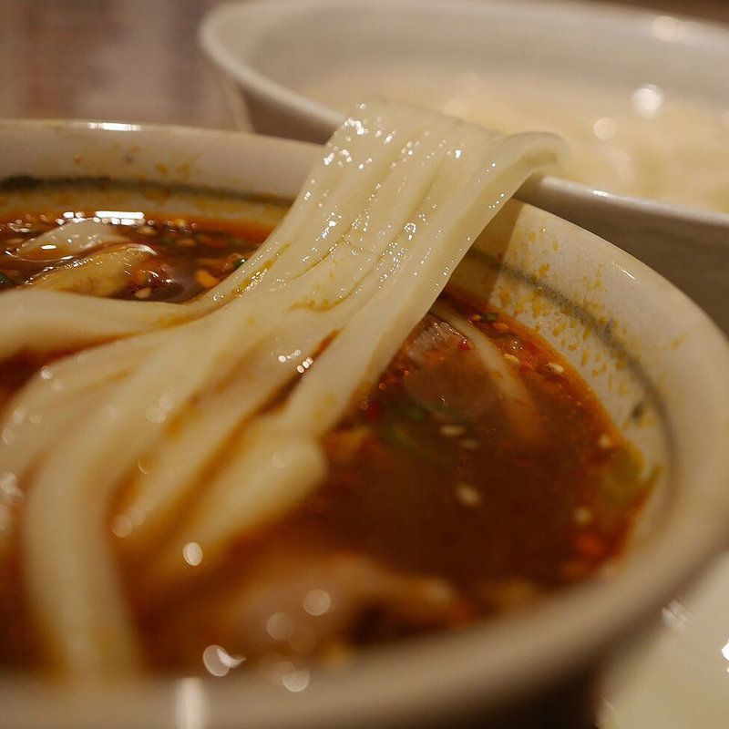豚キムチ釜揚げうどん(ひだりうま )