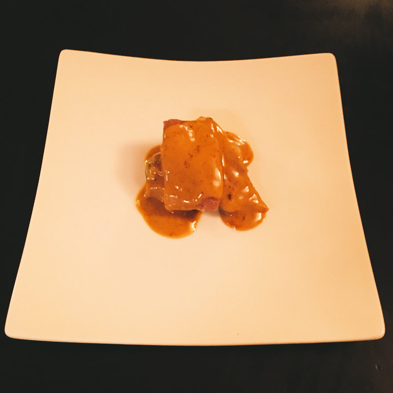 牛と野菜の胡麻たれかけ(春秋)