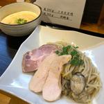 濃厚塩つけ麺【牡蠣とアサリと鶏白湯と】(麺処 飯田家)