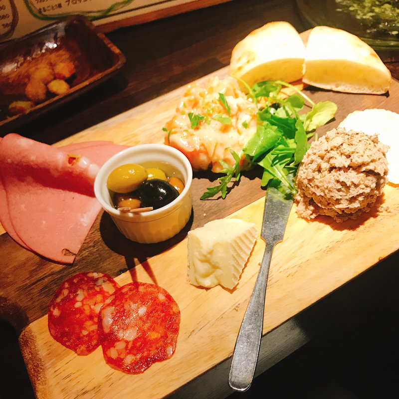 前菜盛り合わせ(銀座でワイン。)