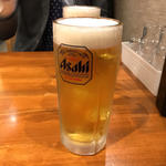 アサヒ生ビール(つけそば・まき野)