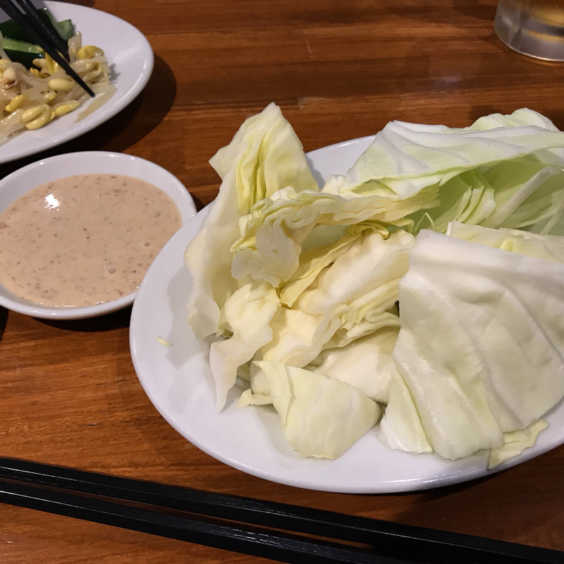 ザクザクキャベツ(つけそば・まき野)