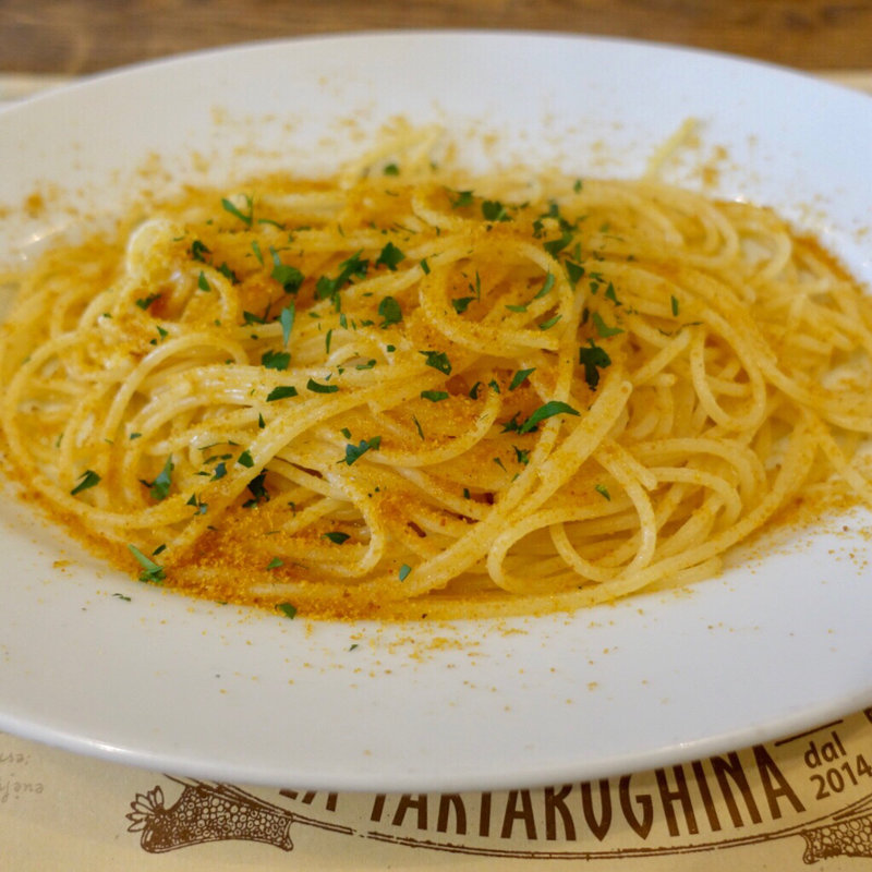 カラスミのアーリオオーリオ(トラットリア ラ タルタルギーナ （TRATTORIA La Tartarughina）)
