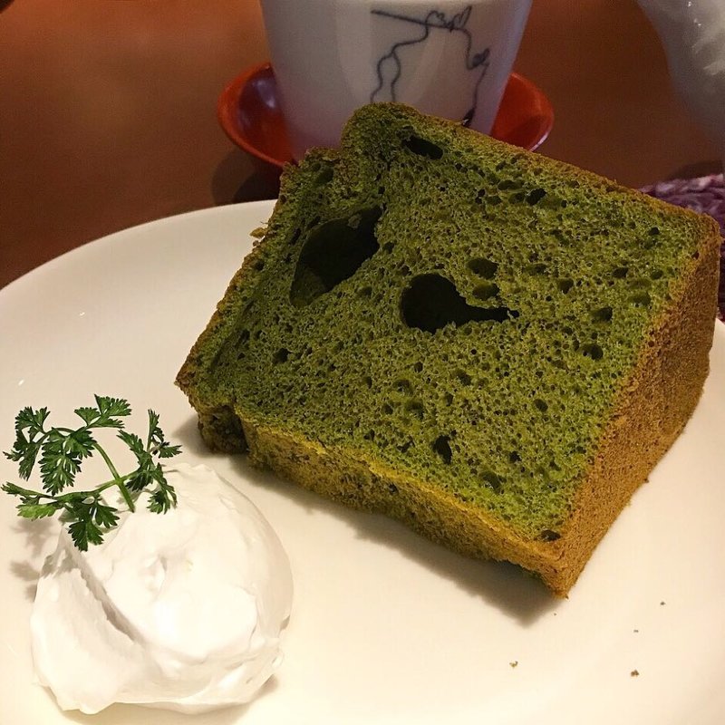 抹茶のシフォンケーキ(オレンジカフェ （Orange Cafe）)