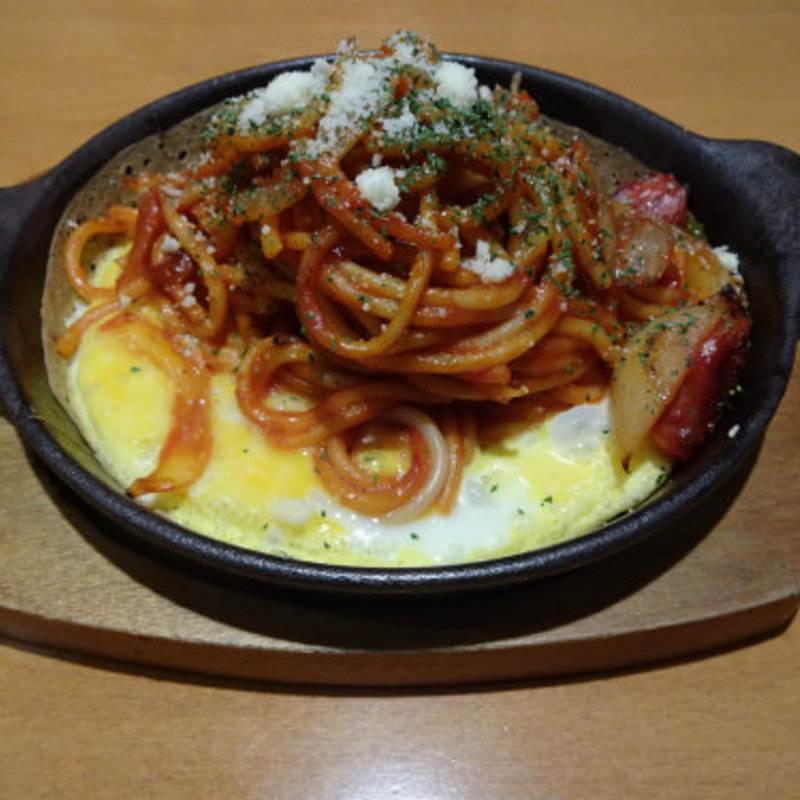 鉄板ナポリタン(ハマバーグ ヨドバシ横浜店)