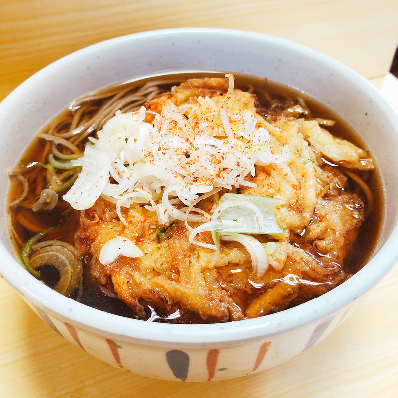 かき揚げそば(信州生そば )