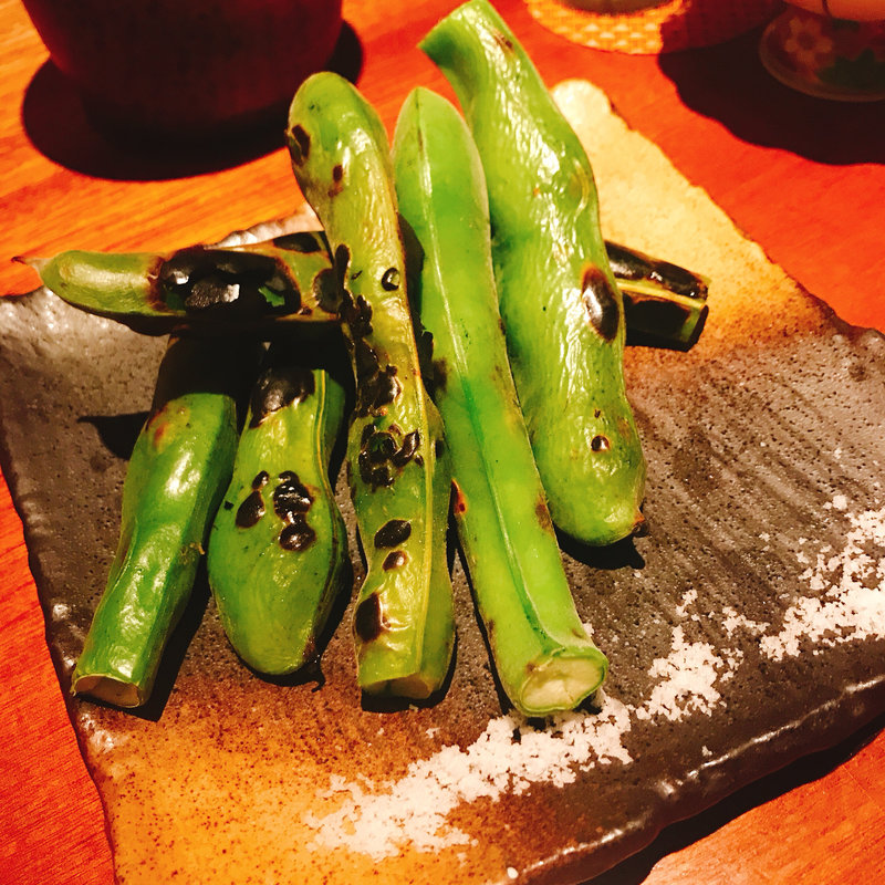 茹でそら豆(東京酒BAL 塩梅 中目黒店)