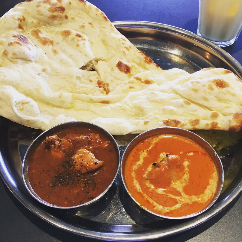 ブラックペッパーチキン&バターチキン(インド料理ムンバイ アクアシティお台場店)