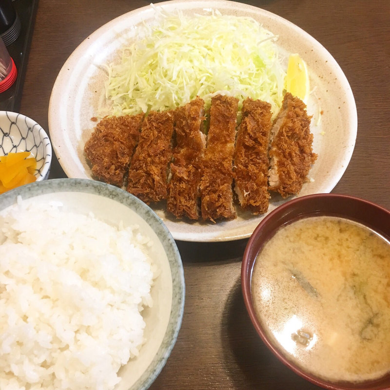 ロースカツ定食（夜）(おおみや )