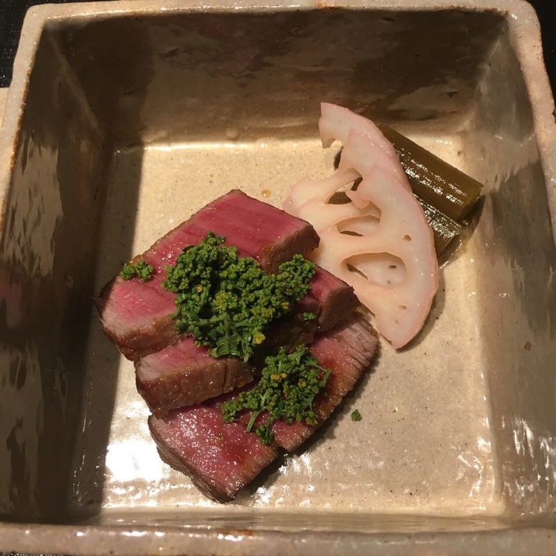 和牛シャトーブリアン 炭火たれ焼(おにく花柳)