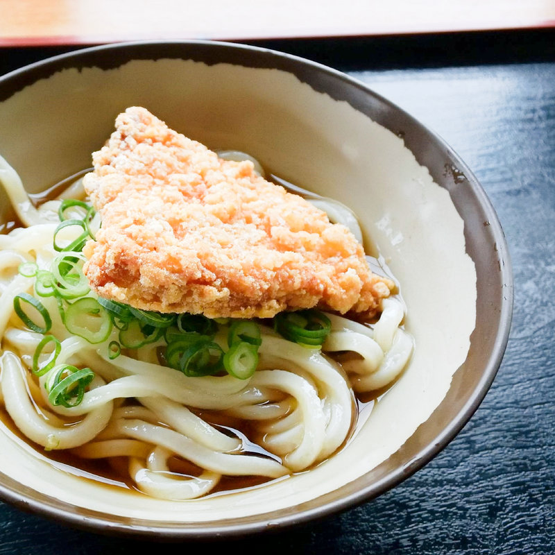 唐揚げぶっかけ冷（ぶっかけ冷+若どりしょうゆ香り揚げ）(まはる )