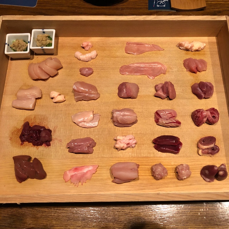 鶏刺し25種盛り(熊の焼鳥 )