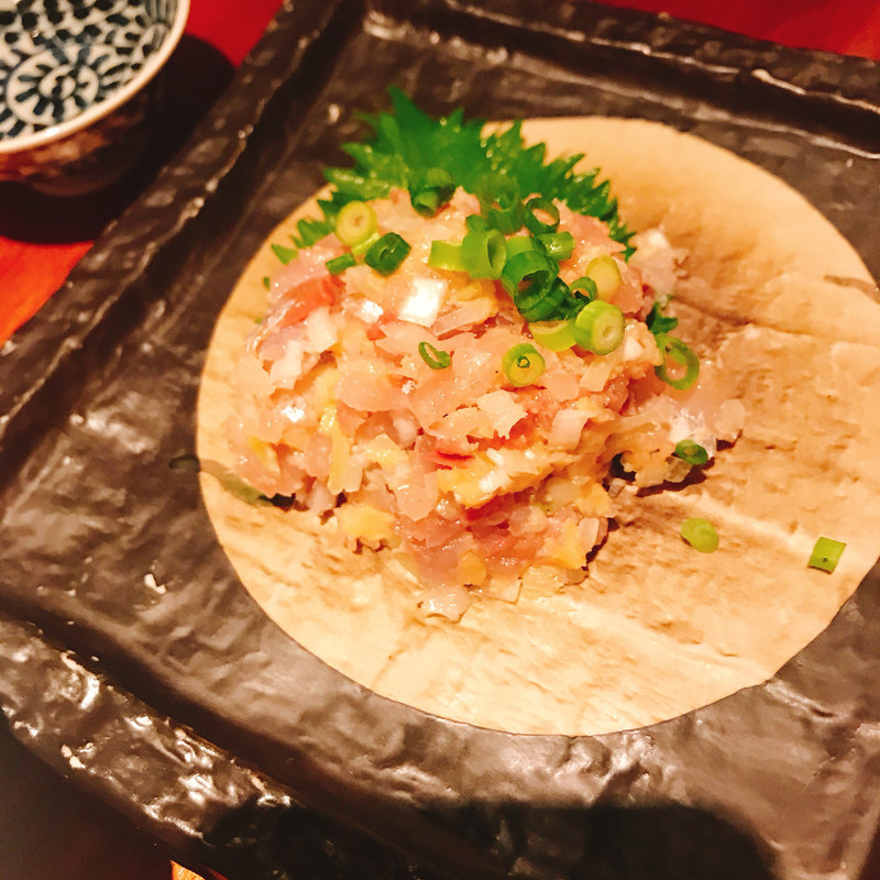 鯵のなめろう(東京酒BAL 塩梅 中目黒店)